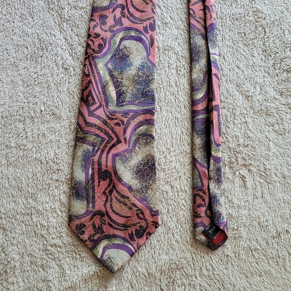 Vintage handmade silk tie - Picture 3 of 13
